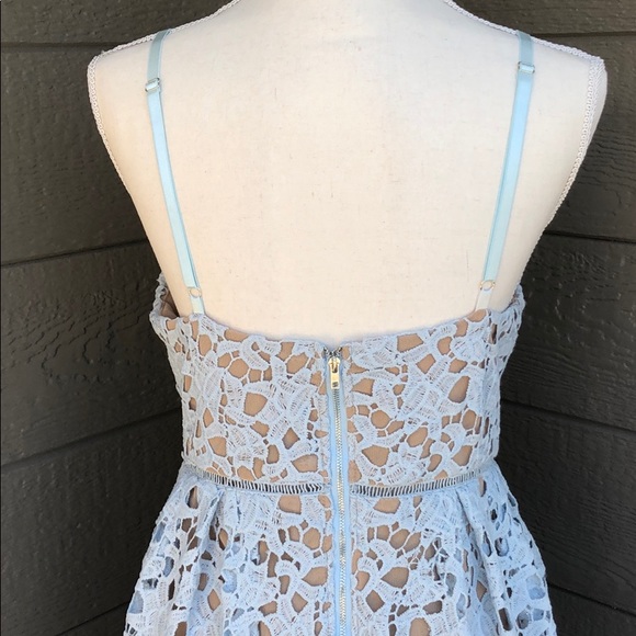 Entro Blue Lace Dress - Picture 3 of 4